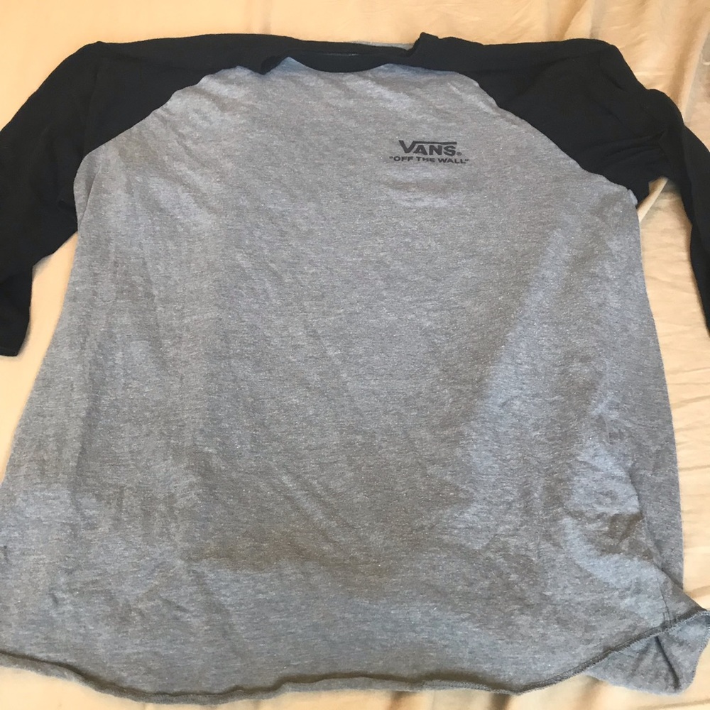 Size large Vans 3/4 length sleeve top